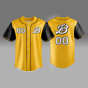 À la mode personnalisé respirant Baseball Jersey chemise hommes bouton blanc Baseball vêtements de sport - Product Image 6