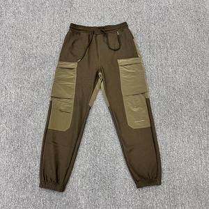 OEM Custom Cargo Pants Color Blocked Causal Winter Fleece Warm Sweatpants Outdoor Work Wear Leggings Cargo Pants Manufacturers - Product Image 1