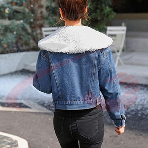 Chaqueta vaquera elegante y cómoda para mujer, los mejores fabricantes y proveedores, chaqueta vaquera teñida Lisa para mujer - Product Image 3