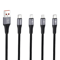 Kabel Data Tipe-C Harga Pabrik 48V-5A 240W Pengisian Cepat Tembaga Murni Berlapis Nilon untuk Komputer 1M
