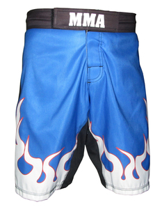 Pantalones cortos de boxeo de seda personalizados al por mayor de fábrica, pantalones cortos elásticos de lucha Mma Kick Boxing Muay Thai, pantalones cortos de lucha de artes marciales - Product Image 2