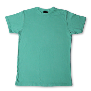 Unisex 100% Cotton 220gsm Knitted Breathable Anti-Wrinkle <b>Collarless</b> Round Neck Short Sleeve Summer Casual <b>Shirt</b> - Product Image 1