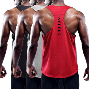 Débardeur d'entraînement de course à pied pour hommes Chemises athlétiques de gymnastique sans manches - Product Image 1