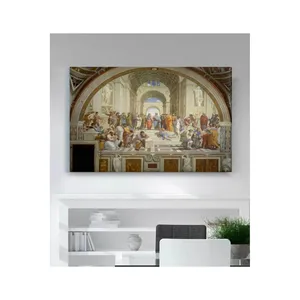 Fida Raphael, Peinture sur toile « Philosophes anciens dans un hall cintré » - Product Image 6