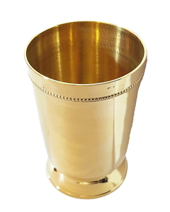 Brass Mint Beaded Metal Julep Cup for Moscow Mule Designer Brass Tumbler <b>Drinkware</b> <b>Accessories</b> Hot Selling New Creative - Product Image 1