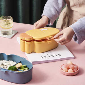 Lonchera Japonesa con Forma de Zanahoria, Libre de BPA, de un Solo Compartimento, con Tapa de Plástico Apta para Calentar, Personalizable con Logotipo - Product Image 5