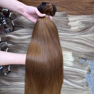 Mejor precio de fábrica 100% Extensiones de cabello humano crudo vietnamita Color recto natural Todos los tamaños Genius Weft Hair Bundles Vendedores - Product Image 4