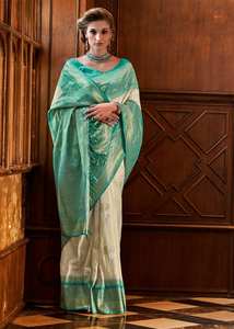 Premium Soft Silk Foil Print Designer Saree Collection for Women Party Wear <b>Indian</b> & <b>Pakistani</b> <b>Clothing</b> Wholesale Rate Rajpath - Product Image 6