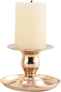 เชิงเทียนแฟนซี2025เชิงเทียนโบราณขาตั้งทองเหลืองโลหะประดับห้องเชิงเทียนทอง - Product Image 2