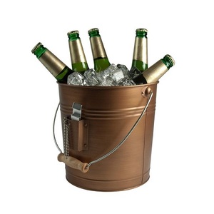Copper Hammered Ice And Water Bottle Storage <b>Bucket</b> With Superior Quality Ice <b>Bucket</b> For Wedding Party Use - Product Image 3