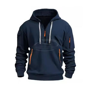 Sudaderas con capucha de color personalizado para hombre, nuevo estilo, Polar, informal, estampado en relieve, cuello con capucha, 100% algodón, invierno, precio al por mayor, Pakistán - Product Image 4