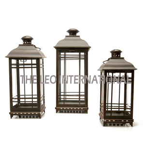Farol Clásico de Metal para Decoración Navideña y del Ramadán, Lámpara Especial con Luz de Vela para Decoración de Mesa Festiva - Product Image 4