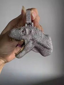 <b>Dinosaur</b> Pendant in 925 Sterling Silver, Hip Hop Pendant Moissanite Diamond <b>Dinosaur</b> Fine Jewelry Pendants & Charms - Product Image 6