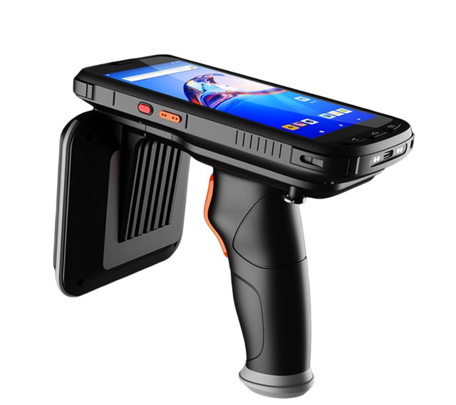 BX6100 RFID Handheld with Impinj R2000 Android 10 & Octa-Core for Logistics Warehousing NFC/Barcode Opt.
