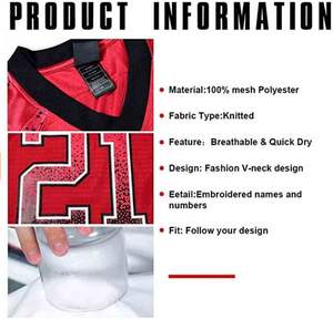 2025 nouveau Design nouvelle saison maillots cousus maillots de Football américain pour 32 équipes vente chaude maillots de broderie - Product Image 5