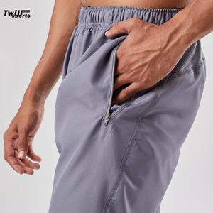 Pantalon décontracté d'affaires pour homme TWILLSPORTS 2026, nouvelle collection été, noir/gris, léger, coupe droite, en toile, avec cordon de serrage, pour l'extérieur, vente en gros - Product Image 6