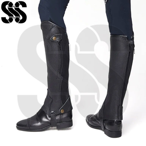Servicio OEM, MOQ Bajo, Nuevo, Alta Calidad, Ergonómico, Ajuste Delgado, Duradero, Logotipo Personalizado, Material de Cuero PU, Medias Botas Ligeras - Product Image 4