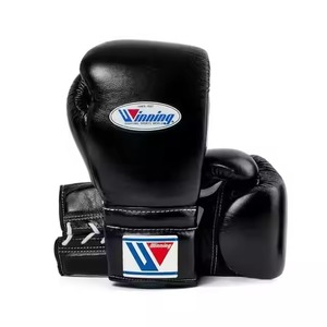 Conjunto de boxeo negro ganador, hecho de cuero vacuno genuino de alta calidad, con protector de cabeza y ingle, con envío gratuito - Product Image 2