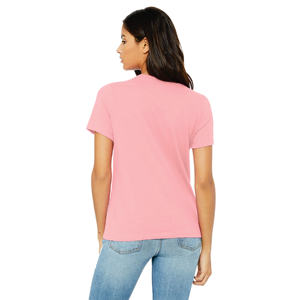 Nouveau design de t-shirts pour filles de haute qualité pour femmes t-shirts avec logo en gros t-shirts d'été en coton personnalisé et uni - Product Image 3