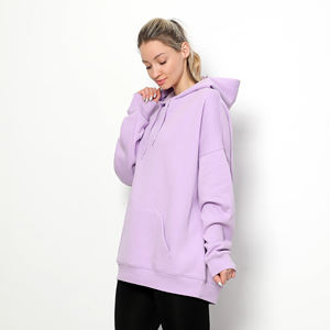 Sweat à capuche oversize à manches longues pour femmes grandes tailles, en polaire polyester/coton anti-rétrécissement, pour l'automne - Product Image 5