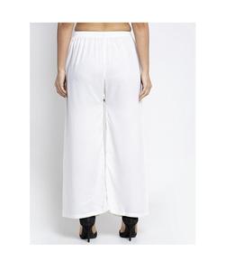 Pantalon évasé en lin de rayonne d'été personnalisé en gros pour les femmes vêtements de travail confortables à jambes larges - Product Image 2