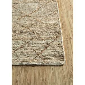 Alfombras de Yute y Cáñamo Anudadas a Mano Hula Ivory PKHM-89 con Patrón Geométrico para Uso Doméstico - Product Image 4