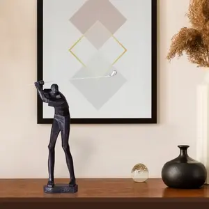 Estatua personaje escultura de aluminio decoración modelo habitación estudio sala de estar hogar ornamento decoración de mesa de Golf - Product Image 1