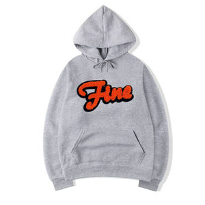 Beach Street Vintage Impression Sweat À Capuche Polaire Coton Pull avec Col Montant Broderie Poche Motif À Carreaux pour L'hiver - Product Image 2