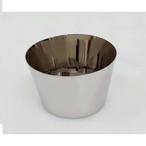 Juego de Macetas Decorativas Móviles de Acero Inoxidable, Macetas Martilladas con Pulido Espejo para Decoración del Hogar, Oficina y Fiestas - Product Image 3