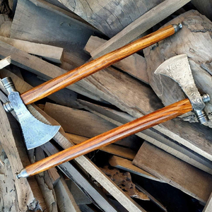 Fabricante de hacha con mango de madera de alta calidad, hacha para exteriores hecha a mano de Pakistán, proveedor de borde afilado, hacha de acero forjado de Pakistán - Product Image 4