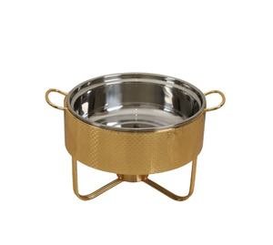 Attractive Casserole Hot pot Serving <b>Dish</b> Finest Quality With Lid Handle Chafing <b>Dish</b> In Silver Look Party Buffet Serving Usage - Product Image 3