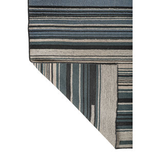 Alfombras de Lana a Rayas Azules Indusbar ADWV-13038, Tejidos Planos para Uso Doméstico - Product Image 5