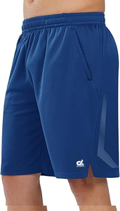 Short de basket-ball athlétique 10 "pour homme avec poches zippées Short de tennis léger pour la course à pied et l'entraînement. - Product Image 4