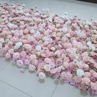 Mur floral artificiel blanc et vert pour toile de fond de mariage en extérieur, fond photo, décoration de cérémonie, réception et événements à louer