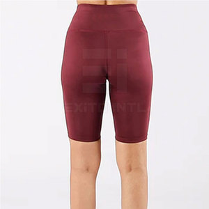 2026 New Designer Women Mid Waist <b>Compression</b> Soft Scrunch Booty Back Seamless Solid Slim Yoga <b>Shorts</b> Quick Dry Windproof Custom - Product Image 2