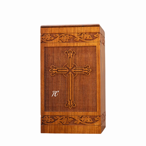 โกศเผาศพทำจากไม้โรสวู้ดทำมือใส่เถ้ากระดูกสำหรับผู้ใหญ่ที่ระลึกสำหรับขี้เถ้า - Product Image 1