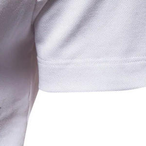 Polo de negocios de algodón 100% para hombre, estampado de tela personalizado con patrón sólido para verano, estilo informal de talla grande, hecho en Pakistán - Product Image 6