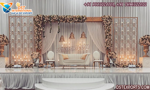 Vente en gros de boîtes à bougies en métal Scène de réception Fabuleux Sangeet Night Boîtes en métal Décor Réception spéciale Scène de nuit Bougie murale - Product Image 2