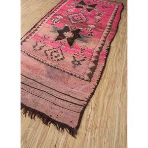 Tapis en laine noués à la main Nuray, motif géométrique rose et violet, pour la décoration de la maison, du salon, 9x12, grand tapis de couloir - Pae-4605 - Product Image 2