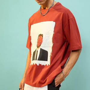 Camiseta Minimalista de Algodón con Tela de Calidad y Estilo Moderno, Camiseta Casual Suave con Estampado Creativo - Product Image 3