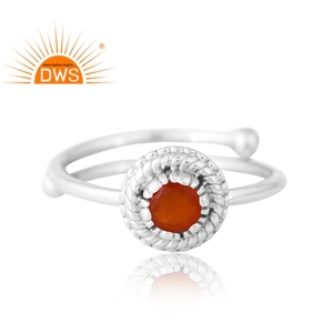 Handmade Design 925 Silver Natural Carnelian Gemstone Ring Custom Jewelry <b>For</b> Women <b>Gift</b> <b>For</b> <b>Her</b> - Product Image 3