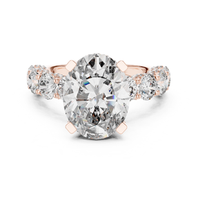 Round and Oval <b>Diamond</b> Ring Lab Grown or Natural Options Available Elegant Engagement Wedding or Custom <b>Jewelry</b> - Product Image 4