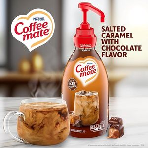 Crémier à café Nestlé Coffeemate, chocolat au caramel salé, bouteille à pompe liquide concentrée, non laitière, sans réfrigération, 50.7oz - Product Image 6