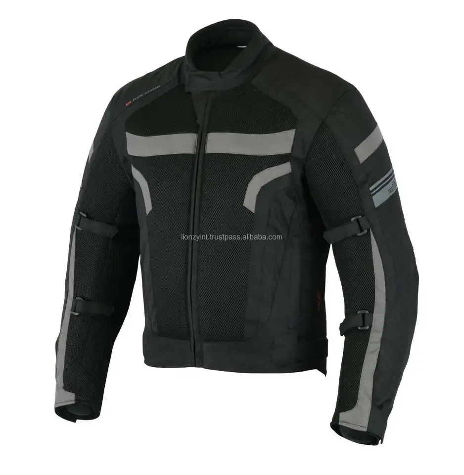 Personalizado Feito Respirável Windproof Motocicleta Têxtil Homens Jaqueta Esportes Motociclista Equitação Moto Auto Racing