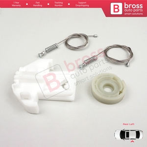 Kit de réparation de lève-vitre BWR288, porte arrière gauche pour Focus MK1 4/5 portes, berline, station-wagon, 1143005 - Product Image 3