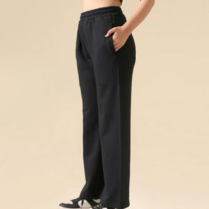 Pantalon baggy vintage pour femmes, vêtements d'hiver élégants et confortables avec fermeture à la taille élastique Design avant plat - Product Image 4