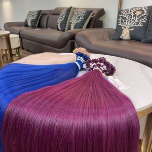 100% Extensions de cheveux vietnamiens à pointe plate de luxe sans enchevêtrement, cheveux en soie le meilleur fournisseur coloré Vietnam Factory - Product Image 2