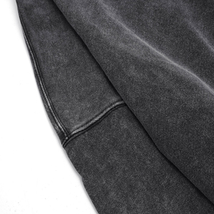 Sudaderas con capucha de lavado ácido Vintage pesado hechas de algodón con bolsillos de secado rápido sudaderas con capucha de lavado ácido en blanco de gran tamaño OEM personalizado - Product Image 5