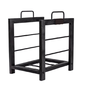 Advantageous Design Log Rack Premium Quality Black Color Iron Log Rack Customized Shape And Size Log Rack In India - Product Image 6