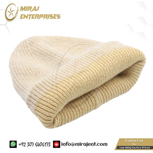 Gorro de piel de conejo liso para mujer, gorro de punto grueso y cálido, nueva moda 2022, gorro de invierno de Cachemira suave de Angora para mujer - Product Image 4